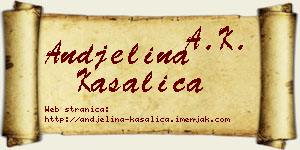 Andjelina Kasalica vizit kartica